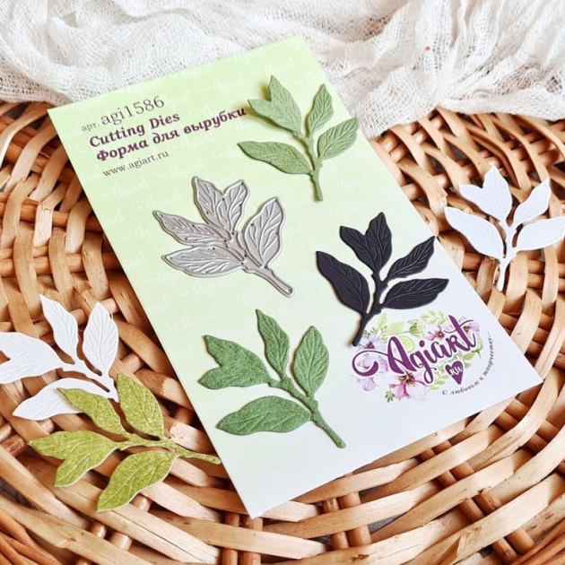 Нож для вырубки Agiart "Пионовая веточка"