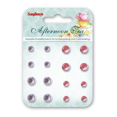 Набор брадс Scrapberrys хрусталь "Полуденный Чай"