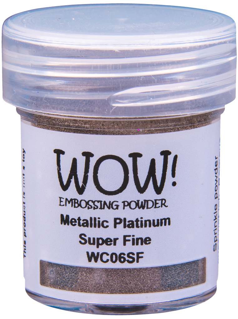 Пудра для эмбоссинга WOW! Metallic Platinum Super Fine