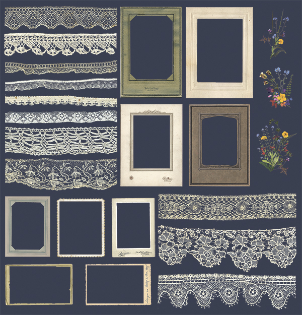 Бумага Scrapмир "Herbarium Wild summer" Рамки (SM563)