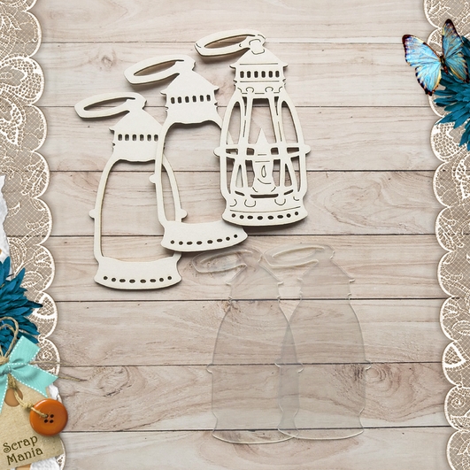 Чипборд шейкер ScrapMania "Волшебник. Лампа." Большая