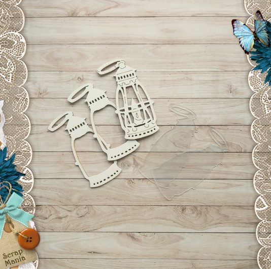 Чипборд шейкер ScrapMania "Волшебник. Лампа." Маленькая