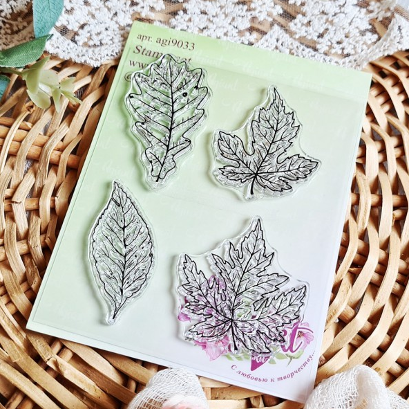 Набор штампов Agiart "Осенние листья"