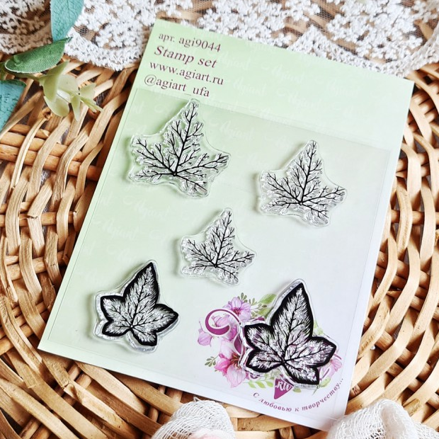 Набор штампов Agiart "Плющ"