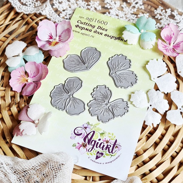 Нож для вырубки Agiart "Анютины глазки"