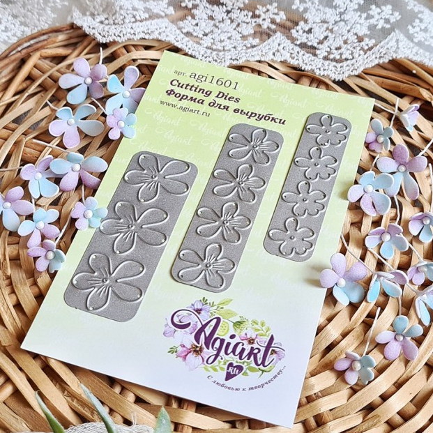 Нож для вырубки Agiart "Мелкоцвет Фиалки"