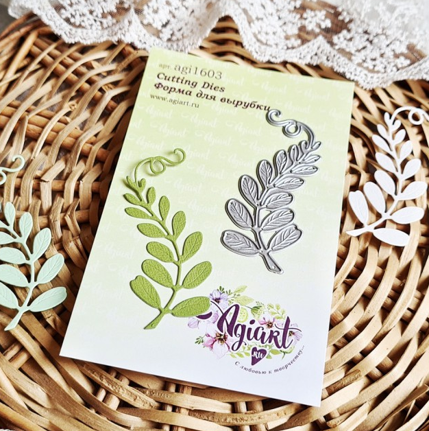 Нож для вырубки Agiart "Веточка горошка"