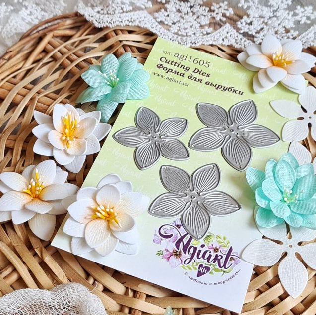 Нож для вырубки Agiart "Плюмерия"