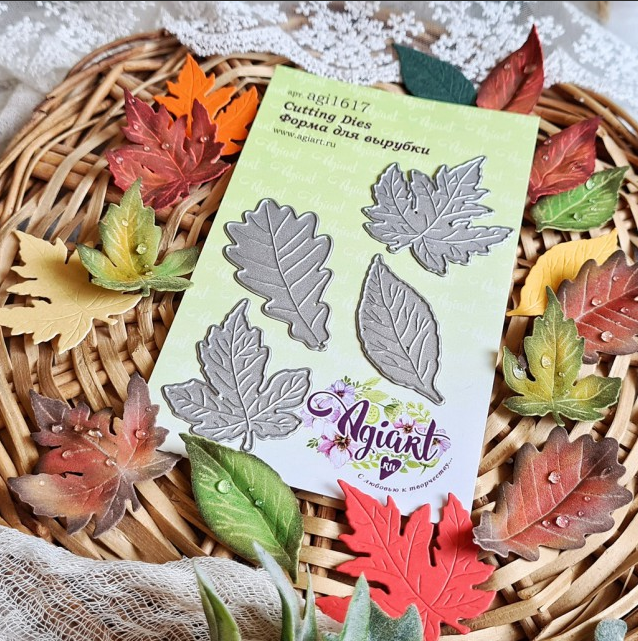 Нож для вырубки Agiart "Осенние листья"