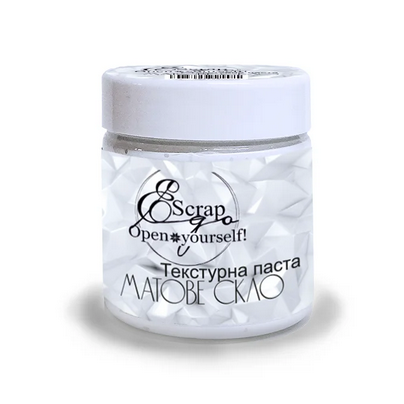 Текстурная паста ScrapEgo "Матовое стекло"