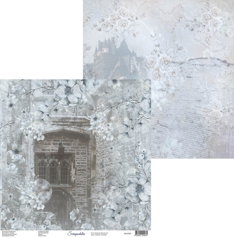 Бумага Scrapodelie "Moonlight" лист 5 (SCR12)