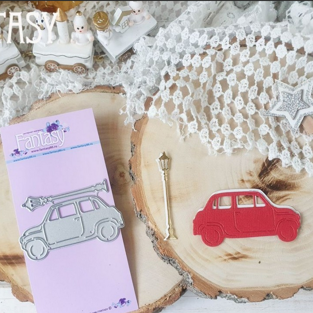 Ножи для вырубки Fantasy "Новогодняя машинка"