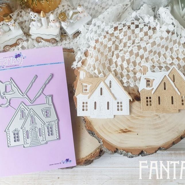 Ножи для вырубки Fantasy "Новогодний домик"