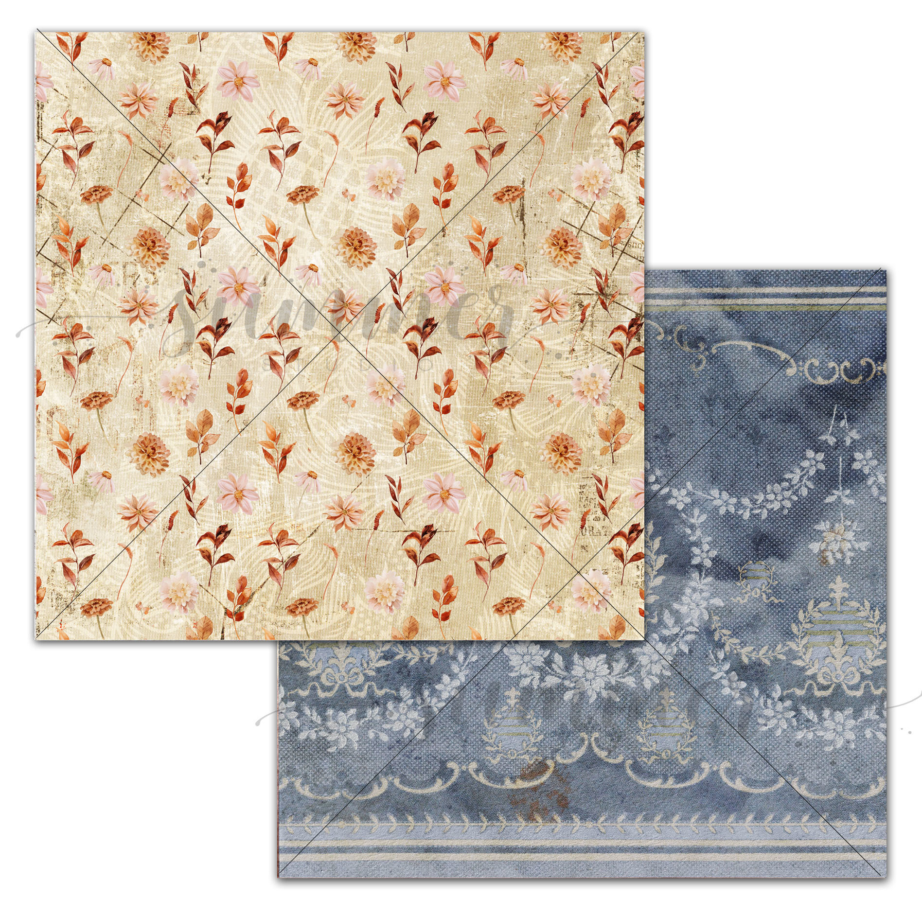 Бумага Summer studio "Autumn vibes" Autumn wings (SMST215)