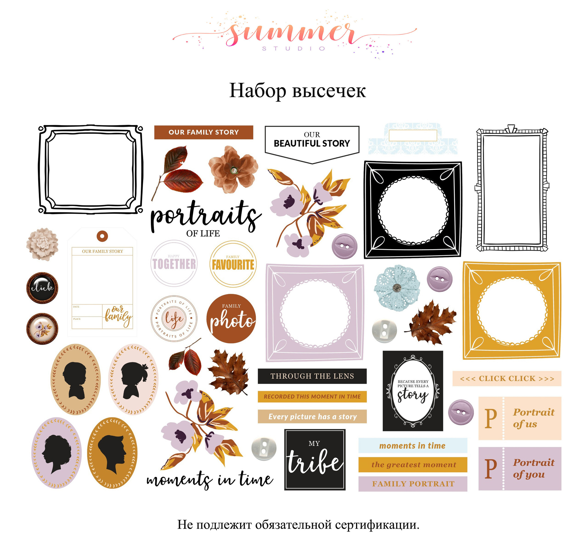 Набор высечек Summer Studio "Keep memories"