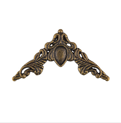 Металлические уголки "Зеркало души" накладные набор 4 штуки