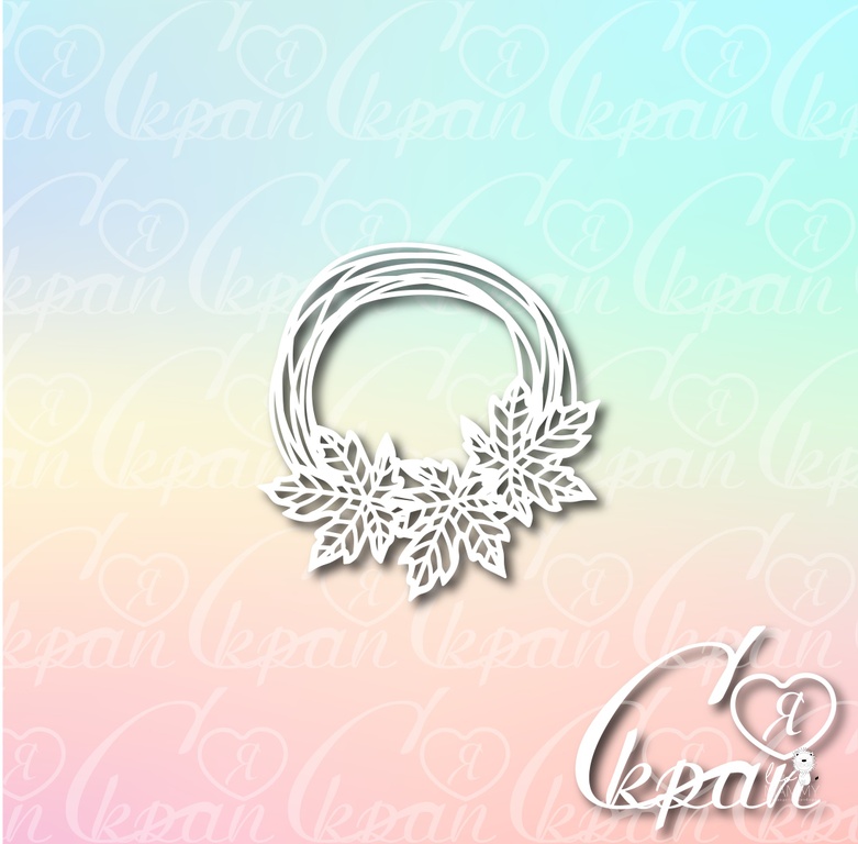 Чипборд LeoMAMMY "Рамка с кленом"