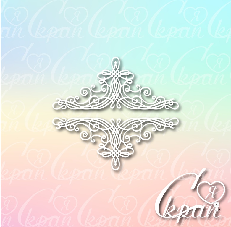 Чипборд LeoMAMMY "Вензель №17", 1 шт.