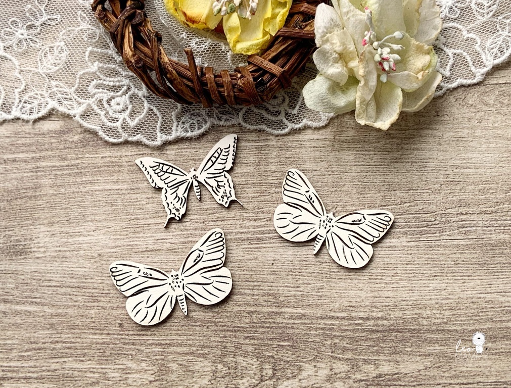 Чипборд LeoMAMMY "Бабочки", 3 шт.