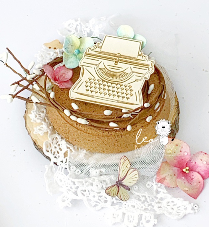 Чипборд LeoMAMMY "Печатная машинка"