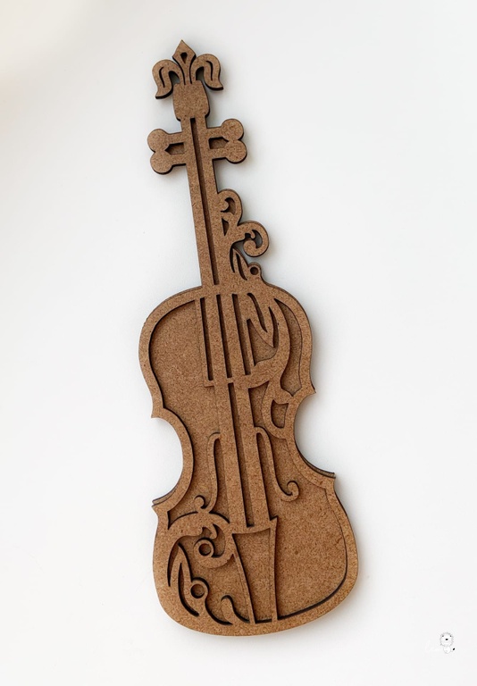 Заготовка из МДФ LeoMAMMY "Виолончель", 2 части