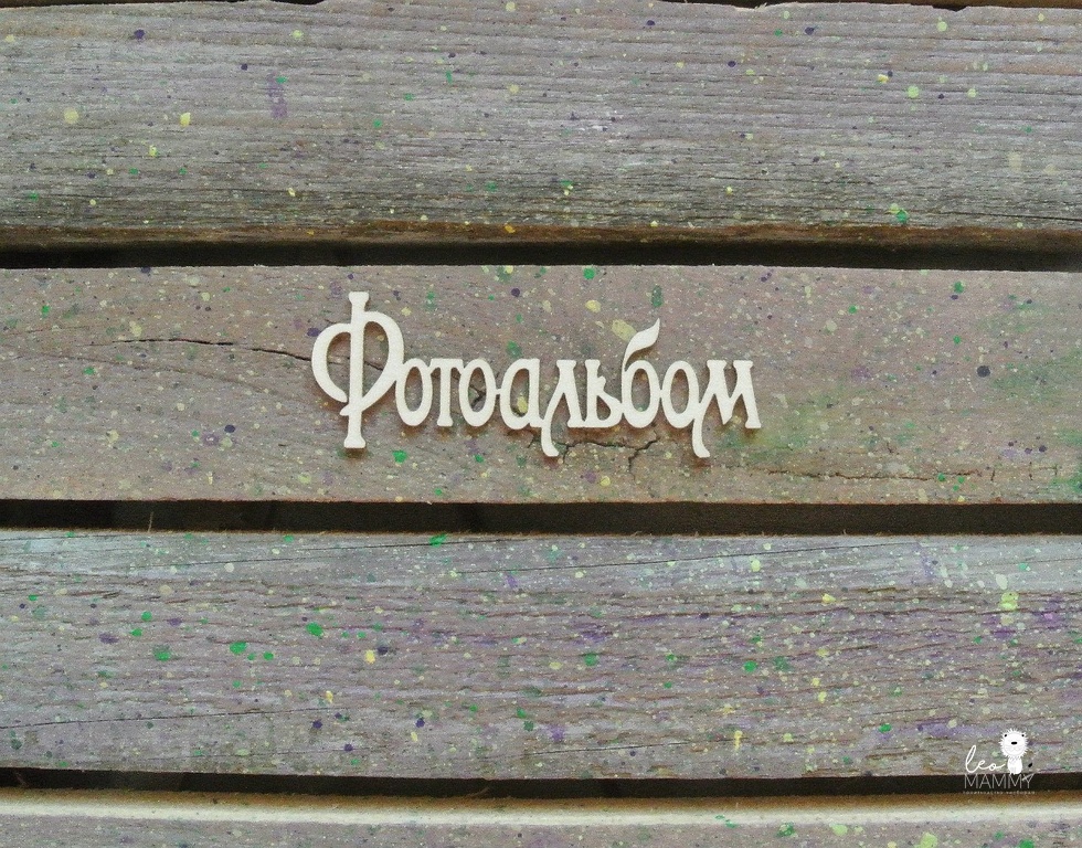 Чипборд LeoMAMMY "Надпись Фотоальбом №1"