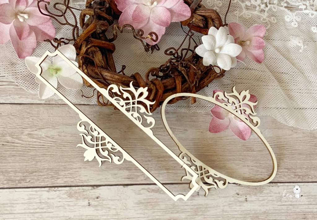 Чипборд LeoMAMMY "Рамочки винтажные", 2 шт.