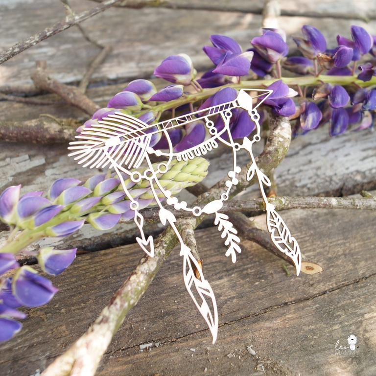 Чипборд LeoMAMMY "Стрела с подвесками 2"