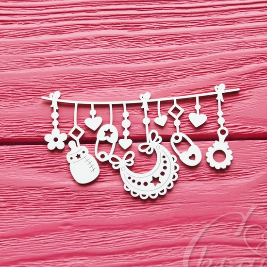 Чипборд LeoMAMMY "Гирлянда с бутылочкой"