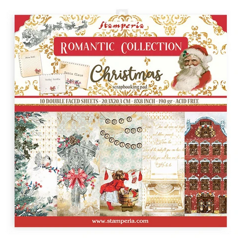 Набор бумаги 20 х 20 см Stamperia «Christmas»