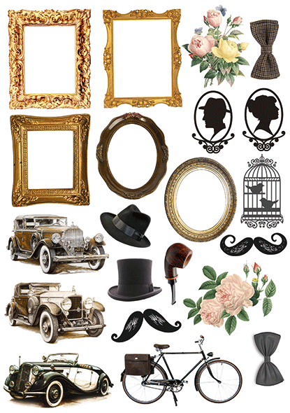 Оверлей Фабрика Декору «Shabby memory» автомобили А4