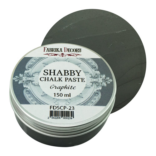 Меловая паста Shabby Chalk Paste Фабрика декору Графит