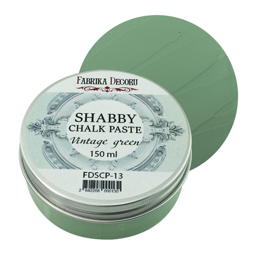 Меловая паста Shabby Chalk Paste Фабрика декору Винтажная зелень