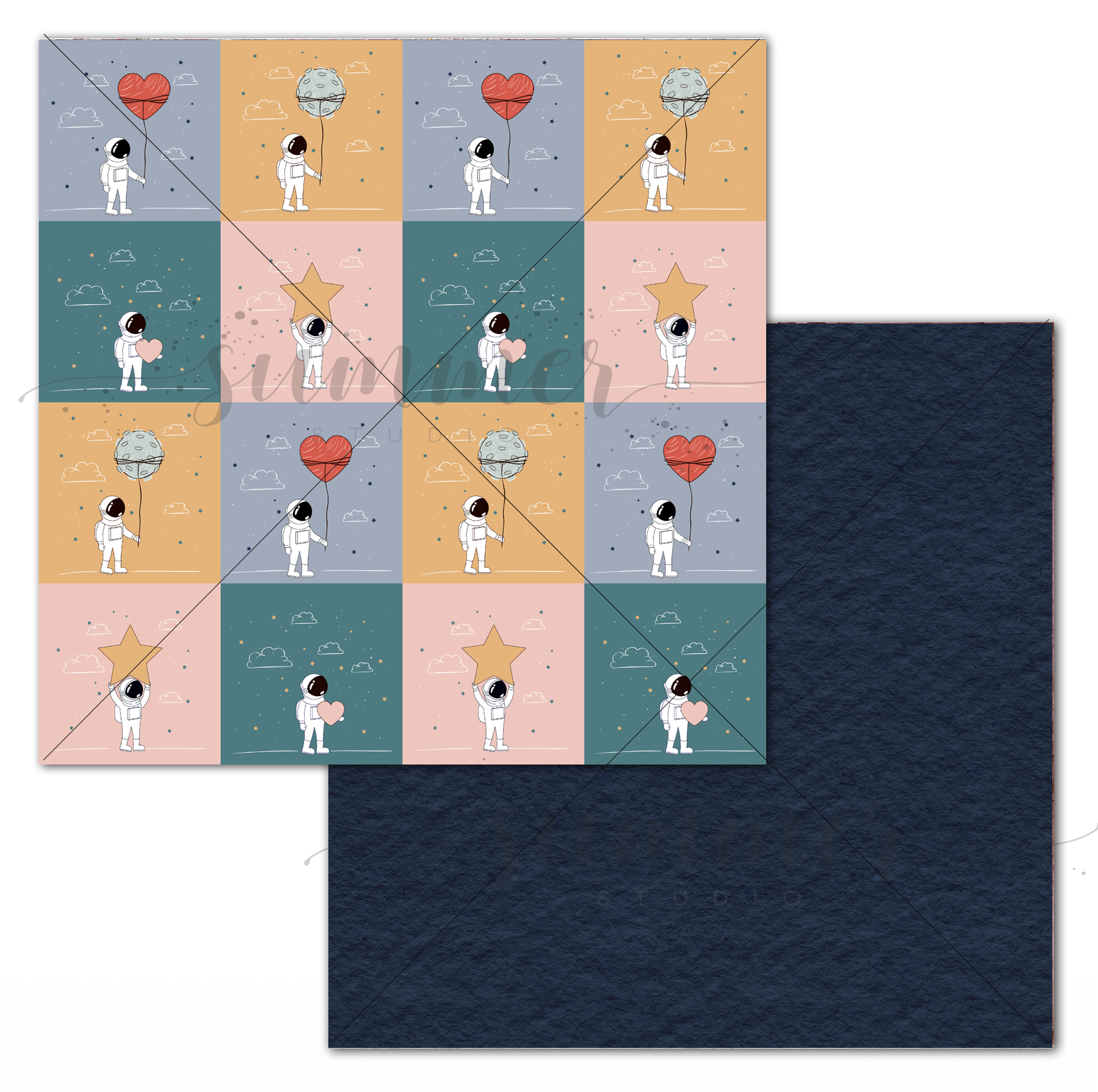 Бумага Summer studio "Unlimited" The real moon (SMST242)