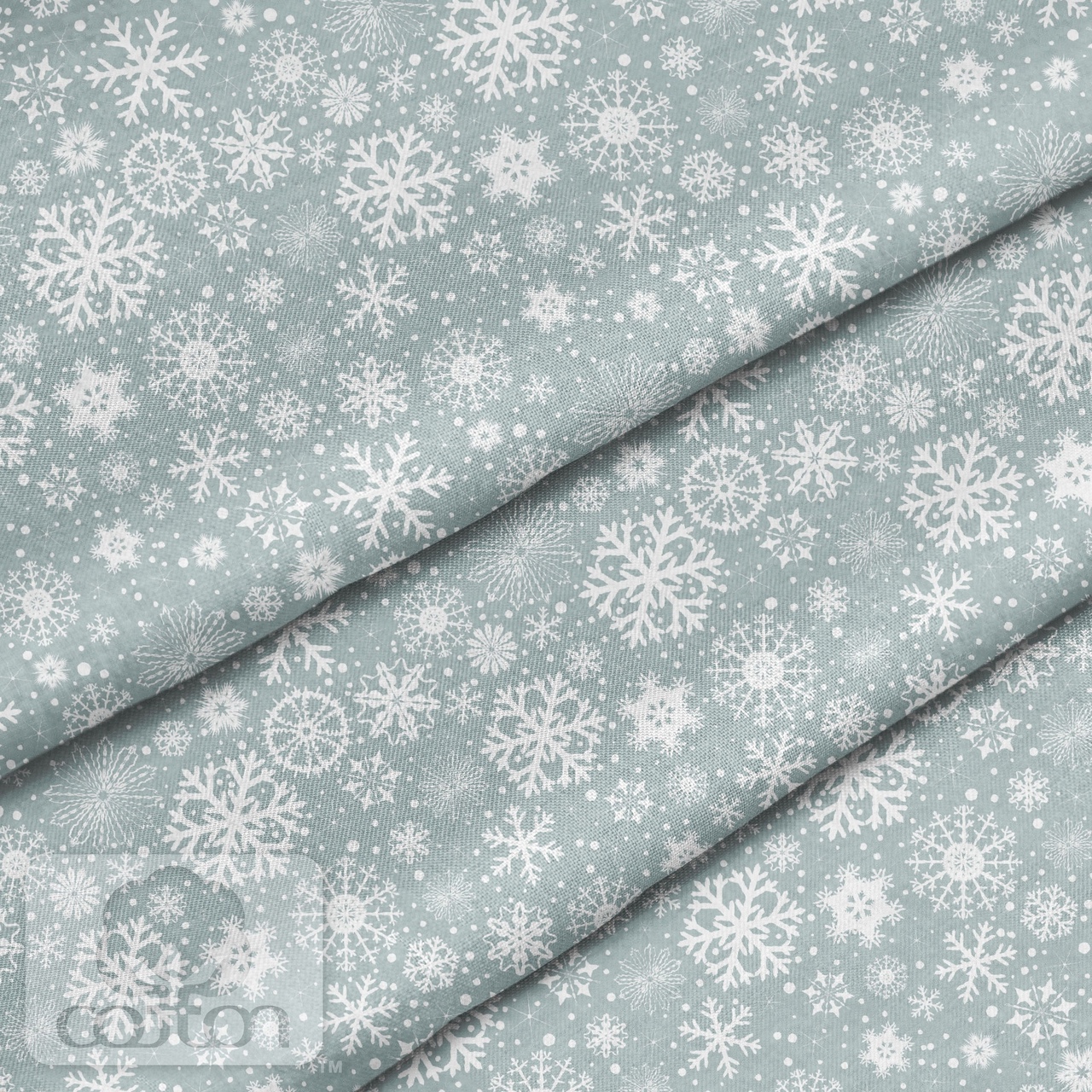 Отрез ткани 100 % хлопок-премиум 80 х 50 см Снегопад