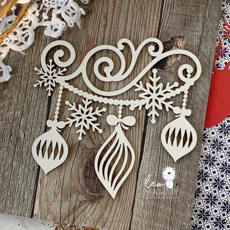 Чипборд LeoMAMMY "Новогодняя гирлянда"