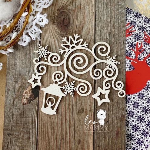 Чипборд LeoMAMMY "Ажурный элемент с фонариком"