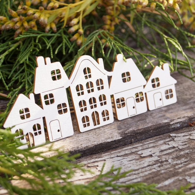 Чипборд LeoMAMMY "Домики"