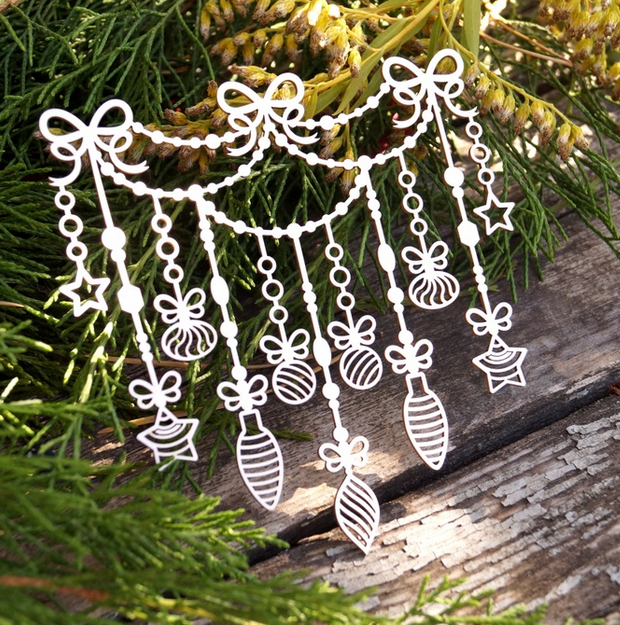 Чипборд LeoMAMMY "Гирлянда с бусами"