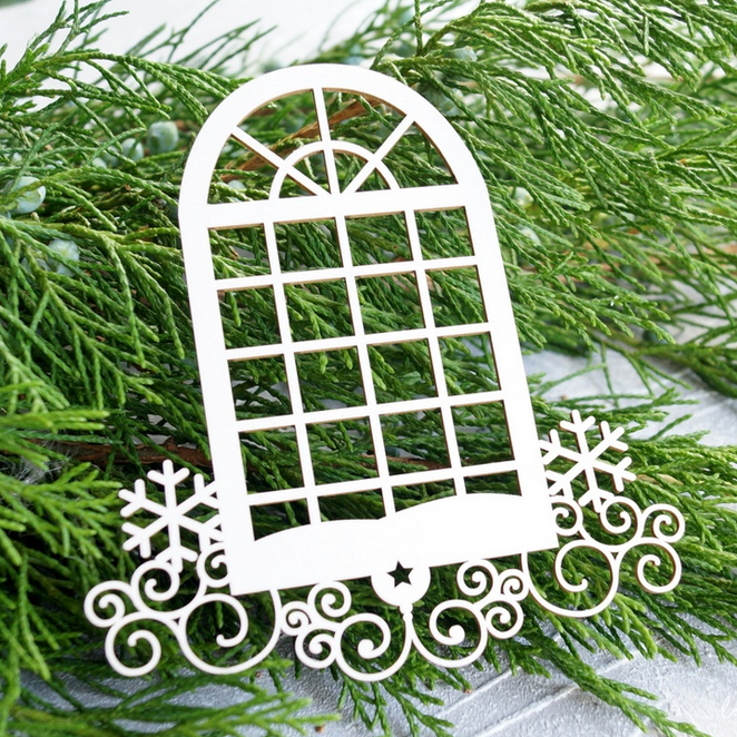 Чипборд LeoMAMMY "Окно снежное"