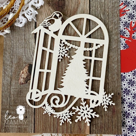 Чипборд LeoMAMMY "Новгоднее окно №1"