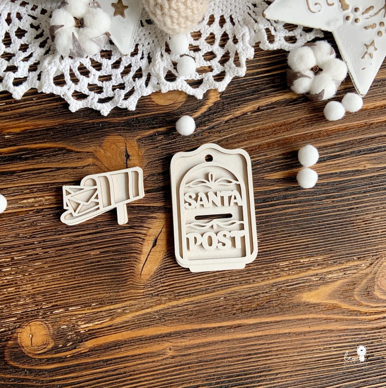 Чипборд LeoMAMMY "Почтовые ящики" Vintage winter