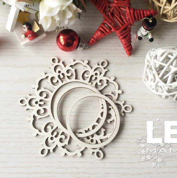 Чипборд LeoMAMMY "Шейкер снежинка"