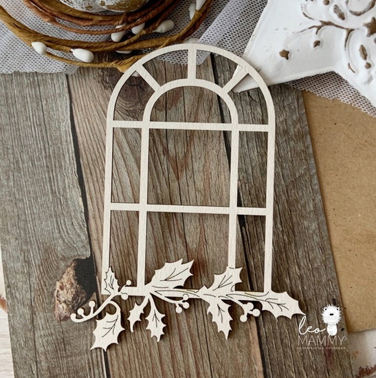 Чипборд LeoMAMMY "Окно с веточкой"