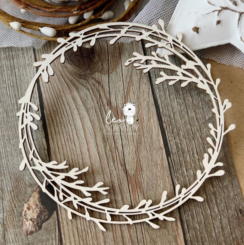 Чипборд LeoMAMMY "Рождественский веночек"