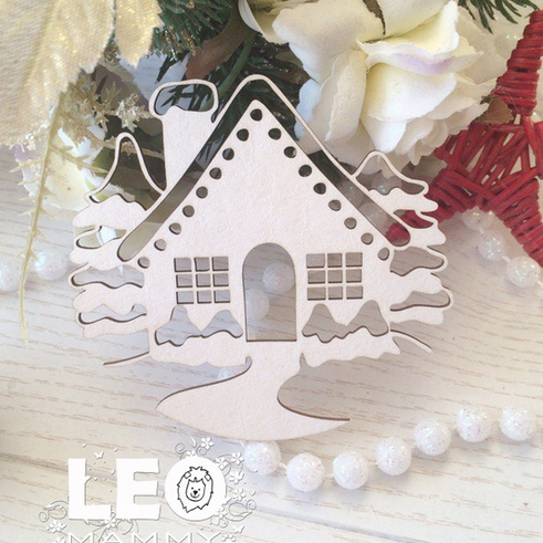 Чипборд LeoMAMMY "Зимний домик