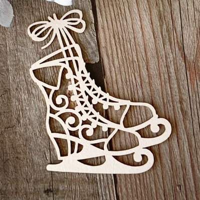 Чипборд LeoMAMMY "Коньки ажурные на веревочке"