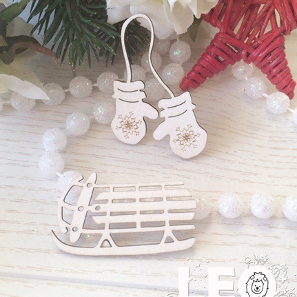 Чипборд LeoMAMMY "Набор Зимние забавы"