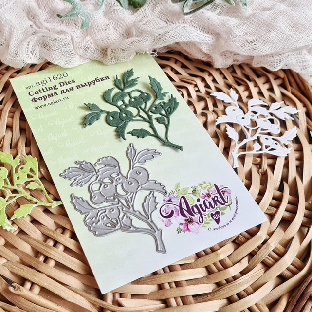Нож для вырубки Agiart "Ветка рябины"