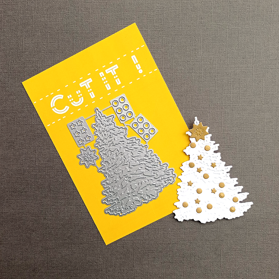 Нож для вырубки Cut it! "Елочка с игрушками"